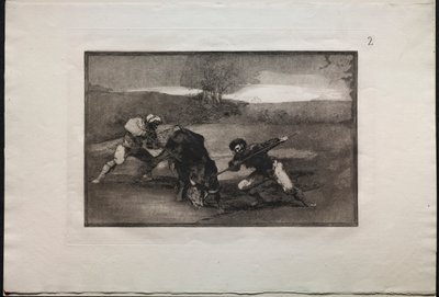 Stierengevechten: Een andere manier van jagen te voet, 1876 door Francisco de Goya