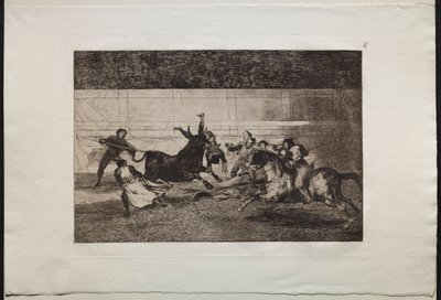 Stierengevechten: De Dood van Pepe Illo (2e Compositie) door Francisco de Goya