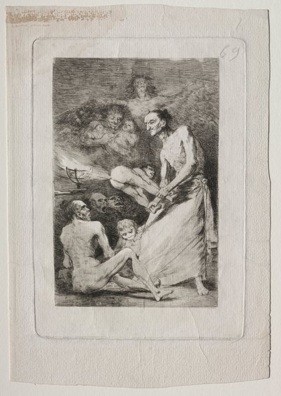 Caprichos: Blaas door Francisco de Goya