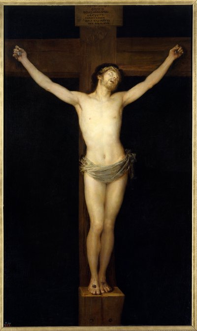 Christus gekruisigd Schilderij door Francisco de Goya (1746-1828) 19e eeuw door Francisco de Goya