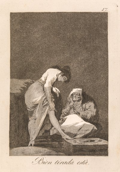Hij zit! door Francisco de Goya