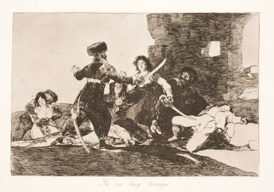 Het is al te laat (19) door Francisco de Goya