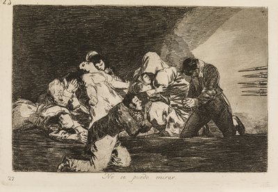 Het is niet te zien (26) door Francisco de Goya