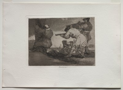 Rampen van de oorlog: Barbaren! door Francisco de Goya