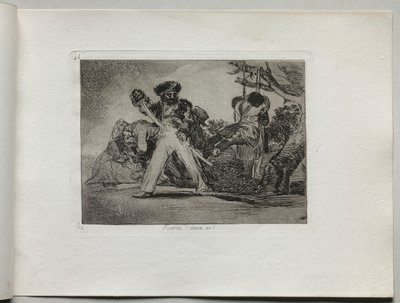 Rampen van de Oorlog: Dat is Zwaar, 1810-1820 door Francisco de Goya