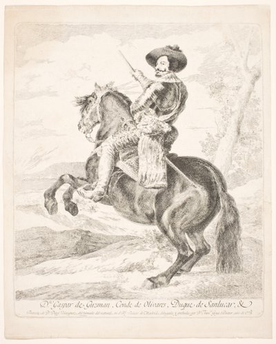 Don Gaspar de Guzman, graaf van Olivares door Francisco de Goya