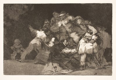 Dwaasheid in het algemeen (De klauwen van de kat en de kleren van de toegewijde / net zoals ondeugd vaak de gewoonten van de deugd aanneemt) door Francisco de Goya