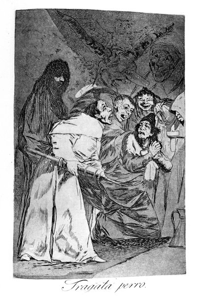 Fragata perro, 1799 door Francisco de Goya