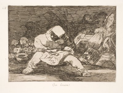 Welke waanzin! (68) door Francisco de Goya