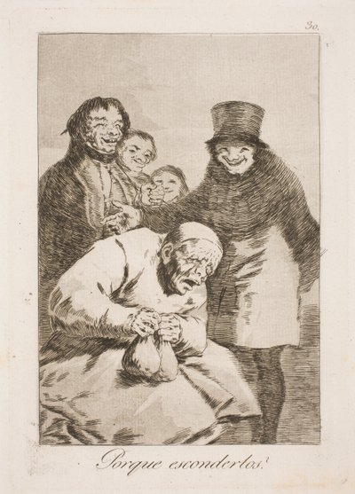 Waarom ze verbergen? door Francisco de Goya