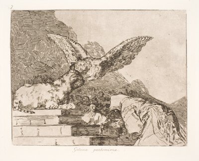 Kattenpantomime (73) door Francisco de Goya