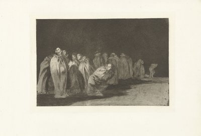 Mannen in zakken (Los Disparates (De dwaasheden), Los Proverbios (De spreekwoorden)) door Francisco de Goya