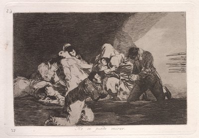 Men kan niet kijken door Francisco de Goya