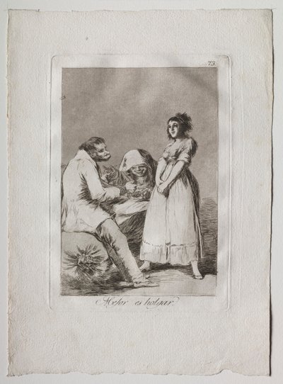 Ochenta Caprichos: Het is beter om lui te zijn door Francisco de Goya