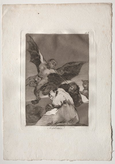 Ochenta Caprichos: Roddelaars-Windvlagen, 1793-1798 door Francisco de Goya