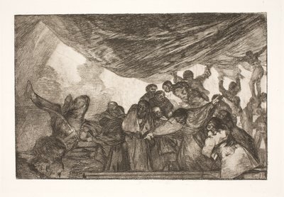 Pure dwaasheid (Zonder een beroep te doen op God of de Duivel) door Francisco de Goya