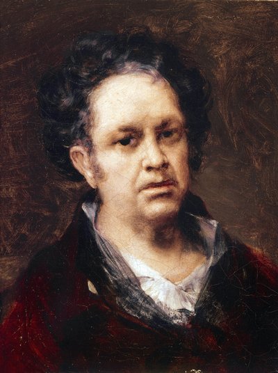 Zelfportret 69 jaar oud door Francisco de Goya