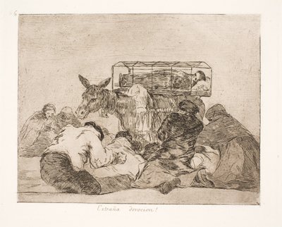 Vreemde devotie (66) door Francisco de Goya