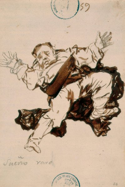 Vreemde droom door Francisco de Goya
