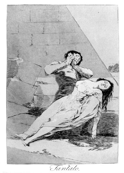 Tantalus, 1799 door Francisco de Goya