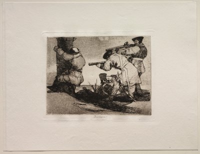 De verschrikkingen van de oorlog: Barbaren! door Francisco de Goya