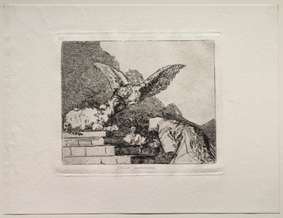 De Verschikkingen van de Oorlog: Feline Pantomime door Francisco de Goya