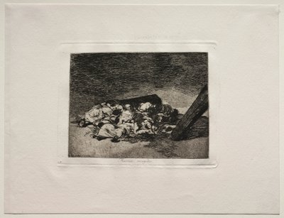 De verschrikkingen van de oorlog: Oogst van de doden door Francisco de Goya