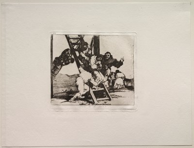 De verschrikkingen van de oorlog: Het is een harde stap! door Francisco de Goya