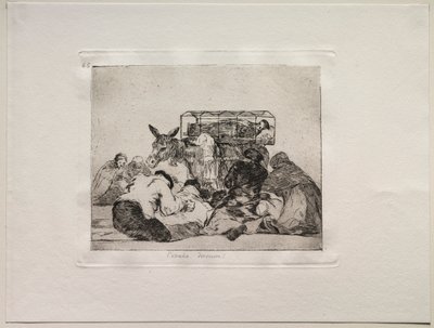 De Verschrikking van de Oorlog: Vreemde Devotie! door Francisco de Goya