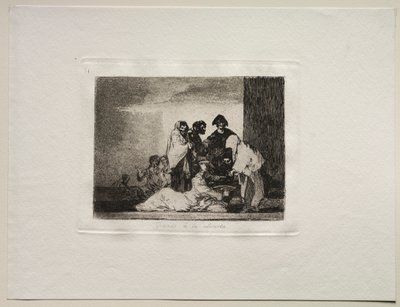 De verschrikkingen van de oorlog: Dank aan de Millet door Francisco de Goya