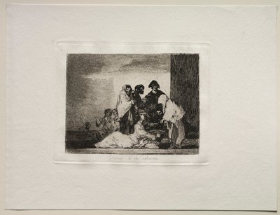 De verschrikkingen van de oorlog: Dank aan de Millet door Francisco de Goya