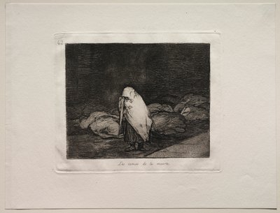 De verschrikkingen van de oorlog: De bedden van de dood door Francisco de Goya