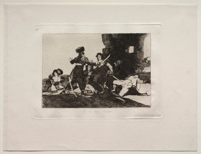 De verschrikkingen van de oorlog: Er is nu geen tijd door Francisco de Goya