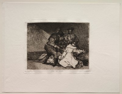 De verschrikkingen van de oorlog: Dit is slecht door Francisco de Goya