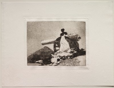 De verschrikkingen van de oorlog: Wat een moed! door Francisco de Goya