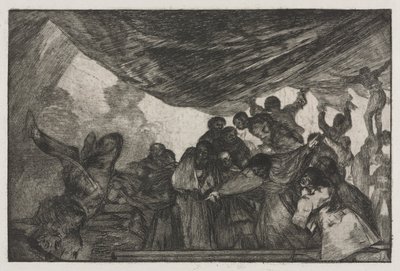 De Spreekwoorden: Duidelijke Dwaasheid, 1864 door Francisco de Goya