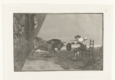 Uitdaging van Martincho in de arena van Zaragosa door Francisco de Goya