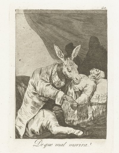 Waaraan zal hij sterven? door Francisco de Goya