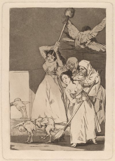Ya van desplumados (Daar gaan ze geplukt) door Francisco de Goya