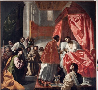 Laatste communie van St. Bonaventura door Francisco de Zurbaran