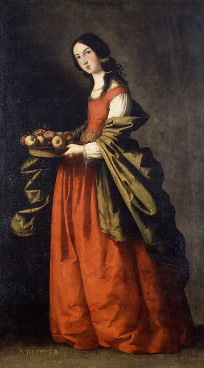 Heilige Dorothea door Francisco de Zurbaran