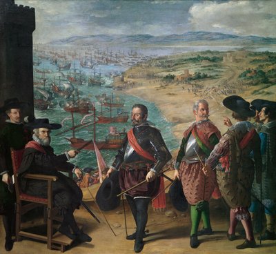 Verdediging van Cádiz tegen de Engelsen door Francisco de Zurbaran