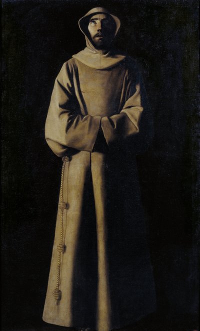 Franciscus van Assisi volgens de Visie van Paus Nicolaas V door Francisco de Zurbaran