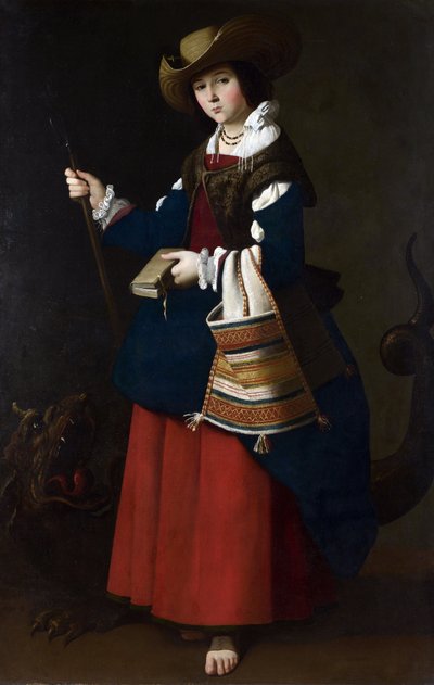 Heilige Margaretha van Antiochië door Francisco de Zurbaran
