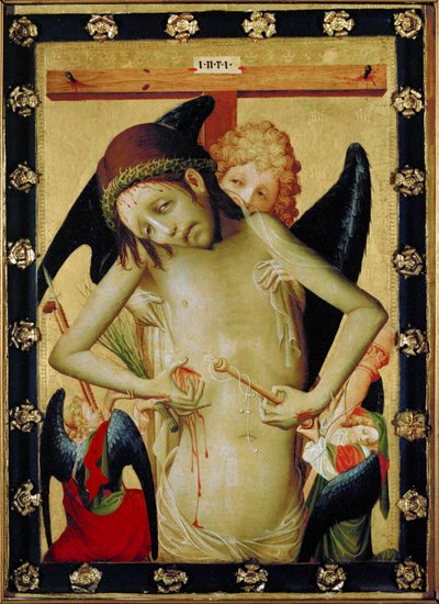 Bestemming: Christus met de doornenkroon (tempera op eikenhout) door Francke Master