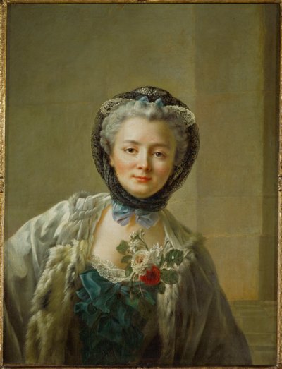 Mevrouw Drouais, geboren Anne-Francoise Dore door Francois Hubert Drouais