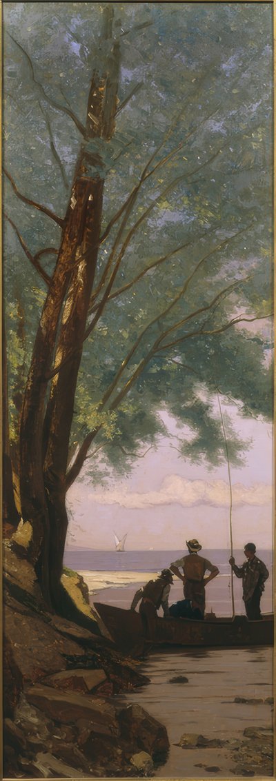 De monding van de Veveyse door Francois-Louis-David Bocion