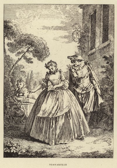 Sganarelle (gravure) door Francois (after) Boucher