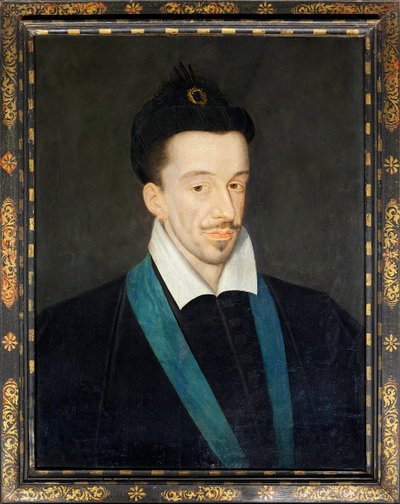 Portret van de Franse koning Hendrik III (1551-1589), ca.1582-86 door Francois (attr.to) Quesnel