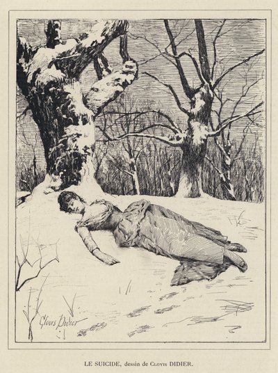 Zelfmoord door Francois Auguste Didier Clovis